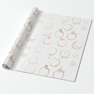Coffee cup coffee stain wrapping paper