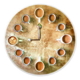 Coffee cup coffee time ceramic knob