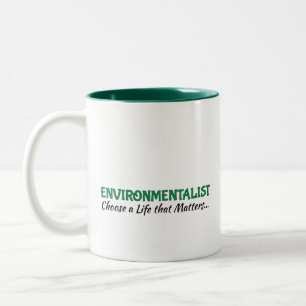 Coffee Cup: Environmentalist Two-Tone Coffee Mug