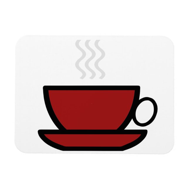 Coffee Cup Flexible Magnet (Horizontal)