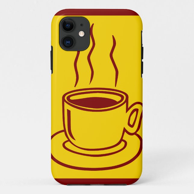 Coffee Cup Graphic Design Case-Mate iPhone Case (Back)