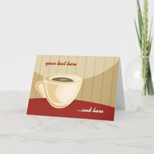 Coffee cup invitation