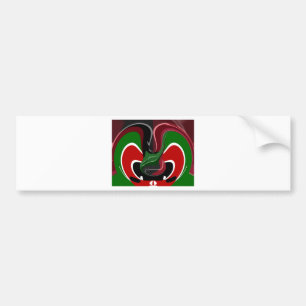 Coffee cup Kenya Flag Hakuna Matata Bumper Sticker