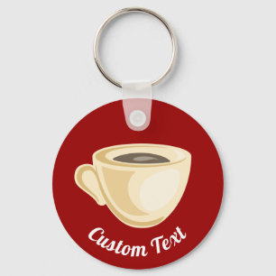 Coffee cup keychain