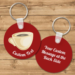 Coffee cup keychain