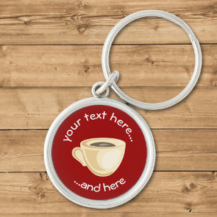 Coffee cup keychain
