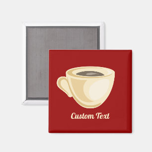 Coffee cup magnet