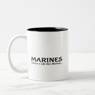 Coffee Cup: Marines Two-Tone Coffee Mug