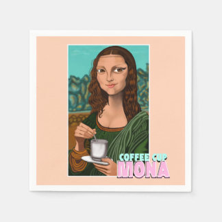 Coffee Cup Mona Art Napkin