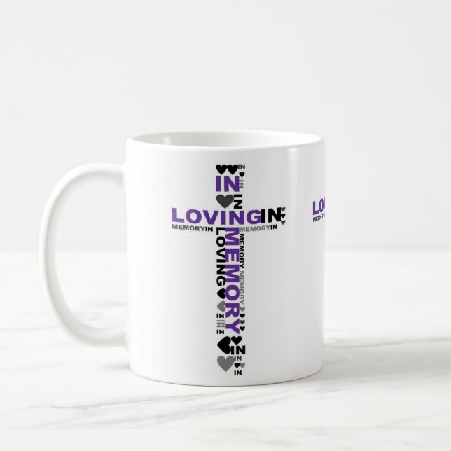 Coffee Cup Mug In Loving Memory Memorial Sympathy (Left)