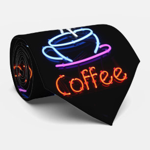 Coffee Cup Neon Sign Tie