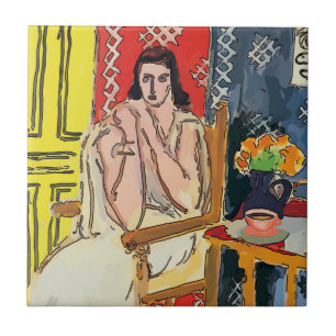 Coffee cup on table, ceramic tile