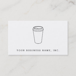 Coffee Cup (Paper To-Go) Business Card