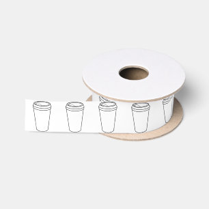 Coffee Cup (Paper To-Go) Satin Ribbon