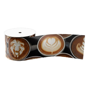  Coffee Cup Ribbon Grosgrain Ribbon