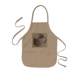Coffee Cup Sketch Kitchen Apron