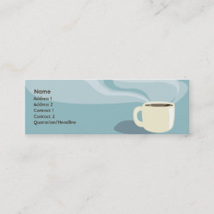 Coffee Cup - Skinny Mini Business Card