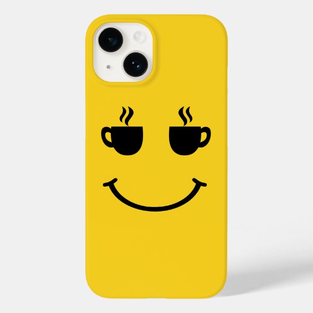 Coffee Cup Smile Case-Mate iPhone Case (Back)