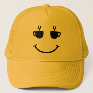 Coffee Cup Smile Trucker Hat