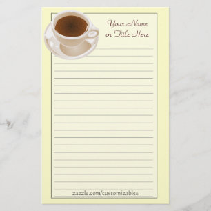 Coffee Cup Stationery