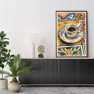 Coffee Cup Wall Art Print – Vintage Café Espresso