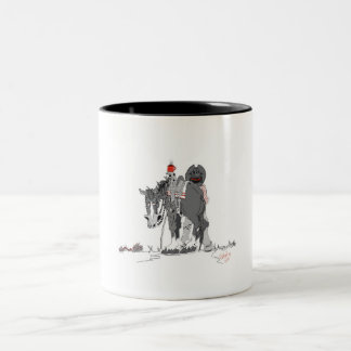 Coffee Cup Western Art Cartoon