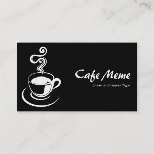Coffee Cup - White and Black Business Card