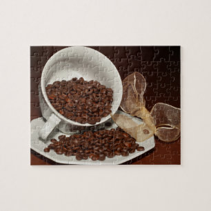 Coffee Cup with Beans Jigsaw Puzzle