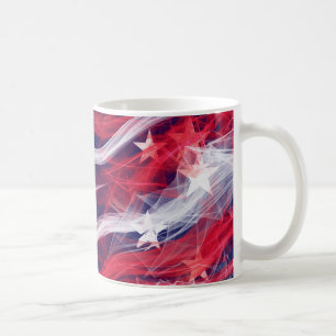 Coffee cup with patriotic design