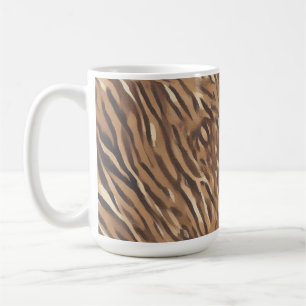 Coffee Cup with Tiger Skin Design