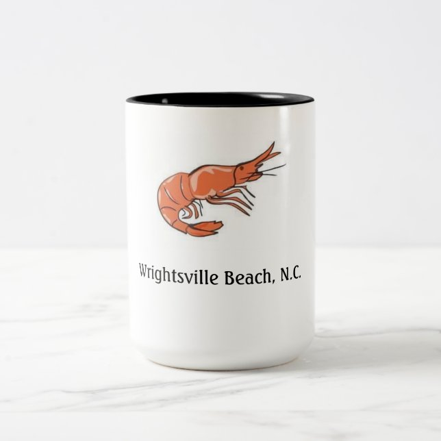Coffee Cup(Wrightsville Beach,nc) Two-Tone Coffee Mug (Center)
