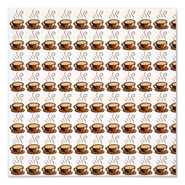 Coffee Cups Background Photo Print (Front)