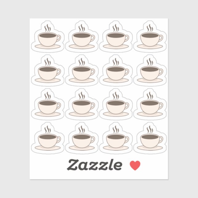 Coffee Cups Coffee Break Decorative Bujo Planner (Sheet)