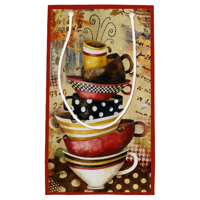 Coffee Cups Divine Gift Bag (Front)