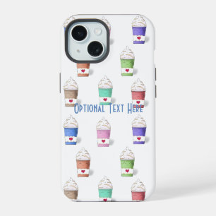 Coffee Cups in Full Colours iPhone 15 Case