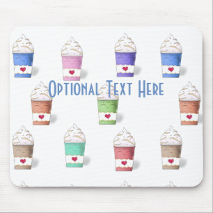 Coffee Cups in Full Colours  Mouse Pad