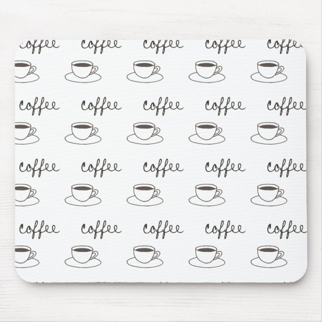 Coffee Cups Mouse Pad (Front)