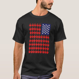 Coffee Cups Usa Flag 4th Of July Mens Womens Patri T-Shirt