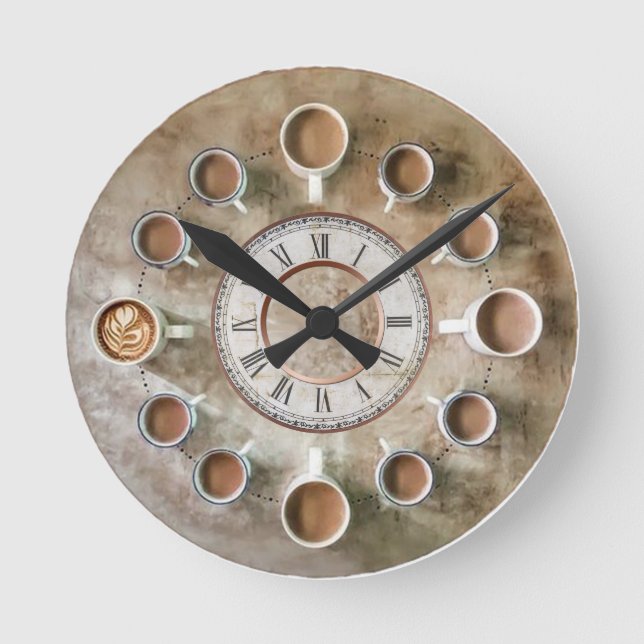 coffee cups wall clock (Front)