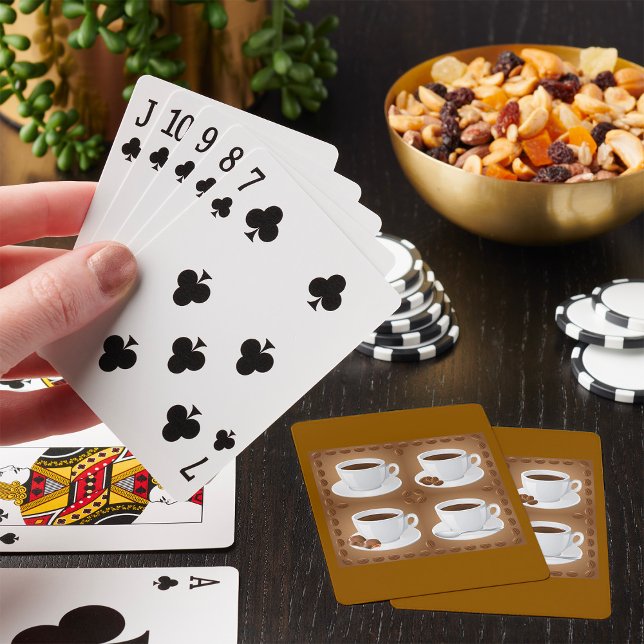 Coffee Cups with Beans and Chocolate Playing Cards (Creator Uploaded)