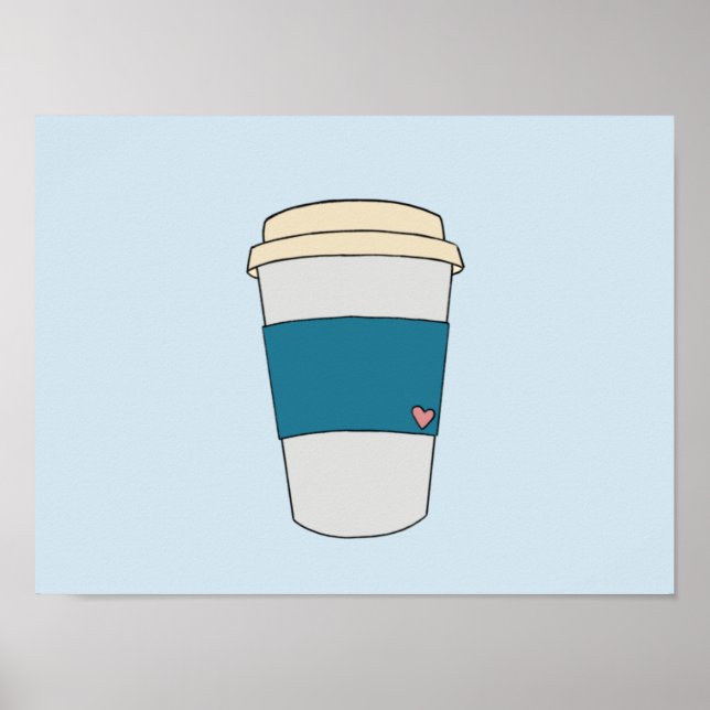 Coffee Cures the Blues Poster (Front)