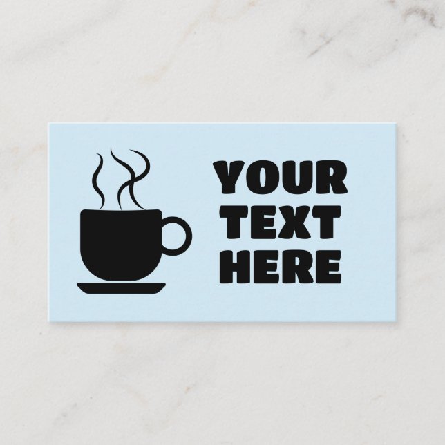 COFFEE CUSTOM BUSINESS CARDS (Front)