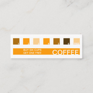 COFFEE customer appreciation mod squares Loyalty Card