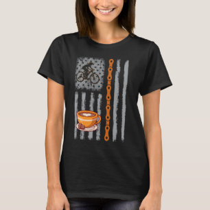 coffee cyling- Vintage USA American Flag for cylin T-Shirt
