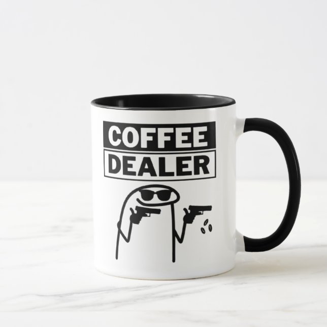Coffee Dealer Funny Coffee Lover Gift Mug (Right)