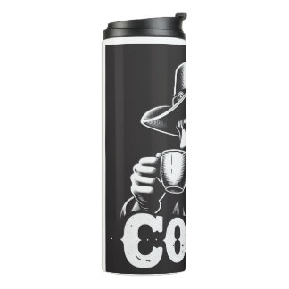 Coffee del Vaquero thermal glass Tumbler