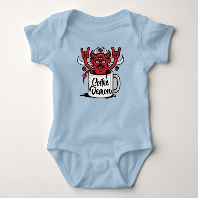 Coffee Demon Baby Bodysuit (Front)