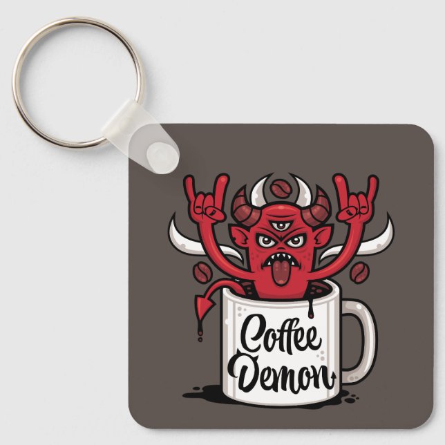 Coffee Demon Key Ring (Front)