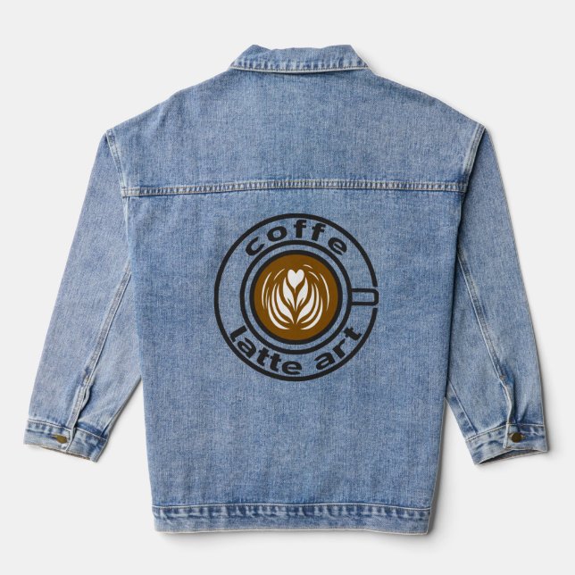 coffee denim jacket (Back)
