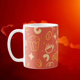 Coffee & Dessert Icons Mug
